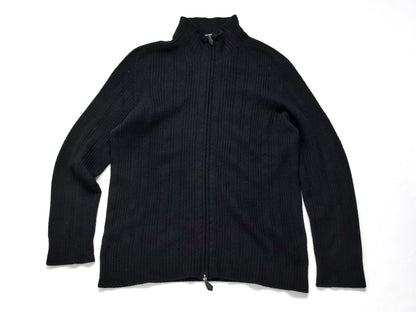 HERMES Men's Cashmere Driver's Knit Top, Black, Size L