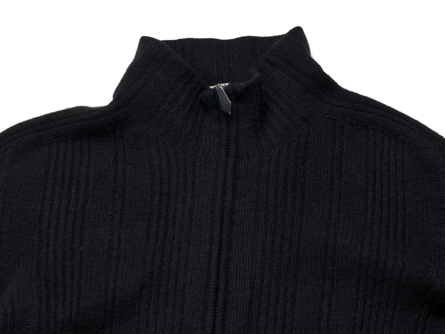HERMES Men's Cashmere Driver's Knit Top, Black, Size L