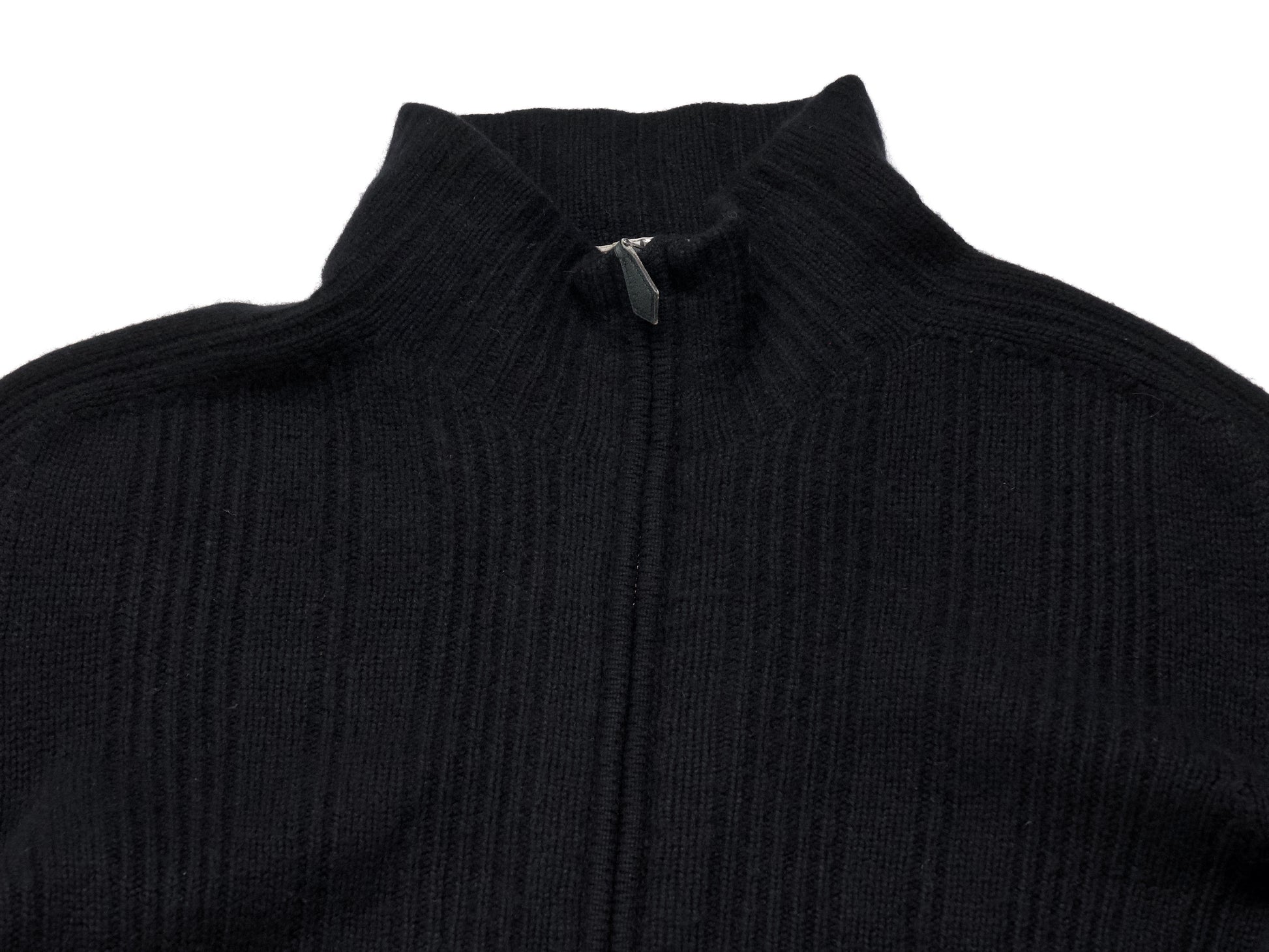 HERMES Men's Cashmere Driver's Knit Top, Black, Size L