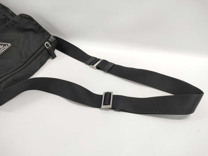 PRADA Triangle Logo Leather Belt Shoulder Bag