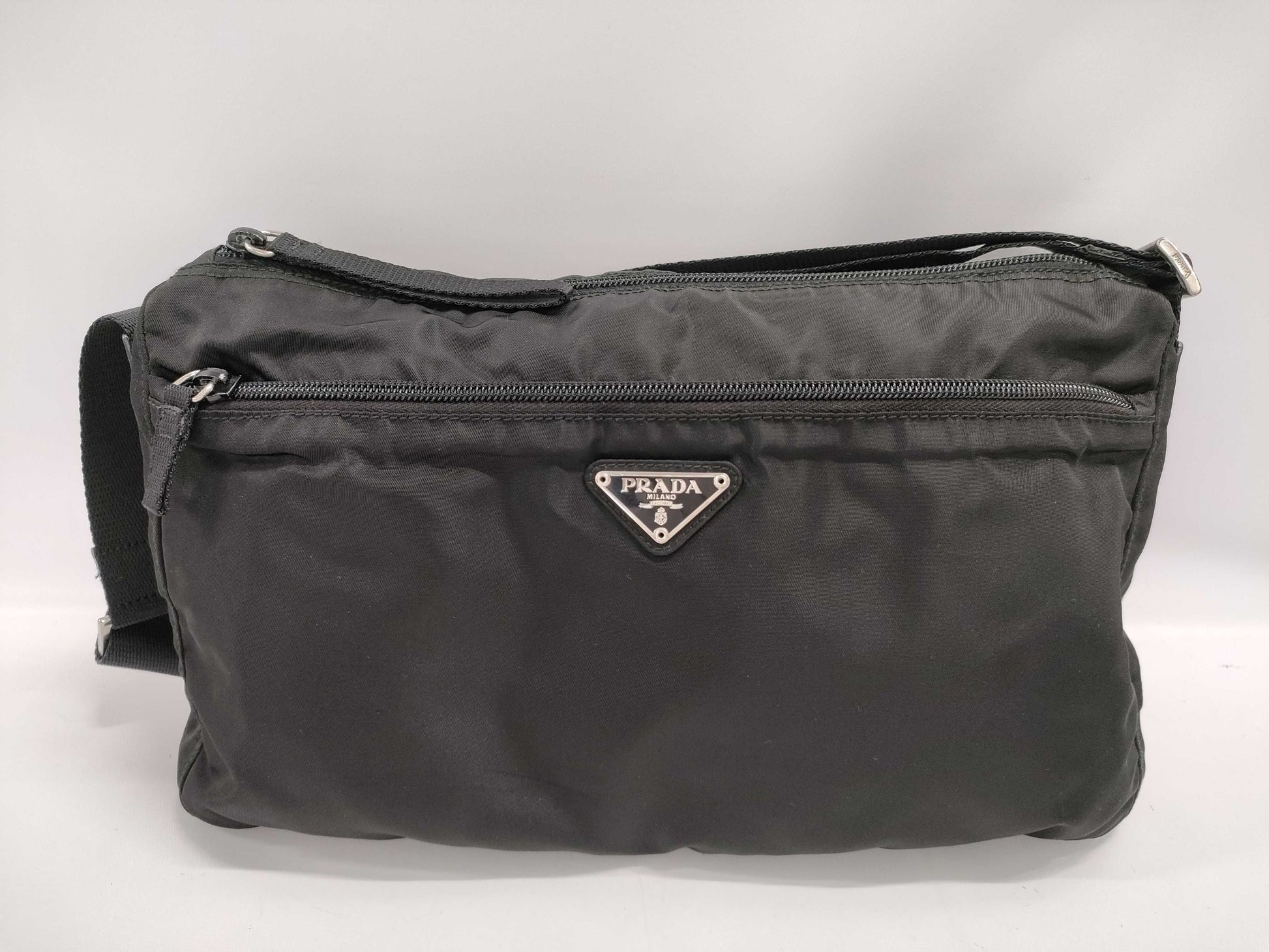 PRADA Triangle Logo Shoulder Bag
