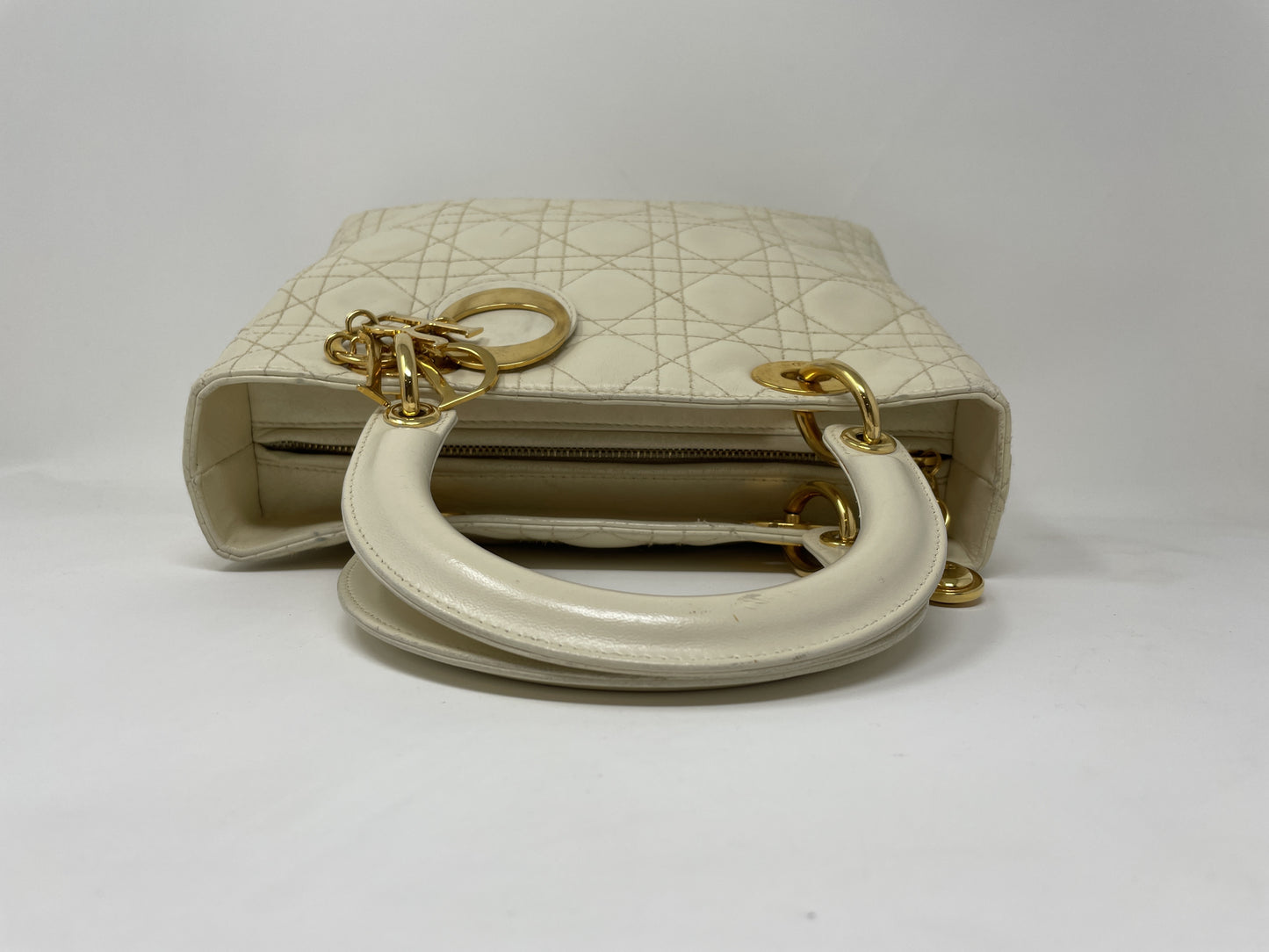 Dior DIOR Handbag Lady Dior Lambskin Leather Handbag