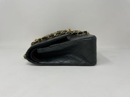 CHANEL CHANEL Matelasse Shoulder Bag, Lambskin, Double Flap, Gold Hardware, Turn Lock Shoulder Bag
