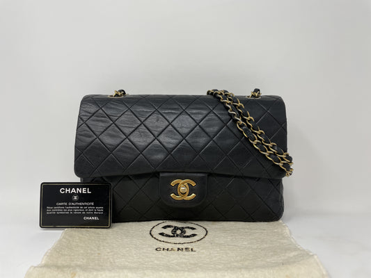 CHANEL CHANEL Shoulder Bag Matelasse Double Flap Gold Hardware Turn Lock Shoulder Bag