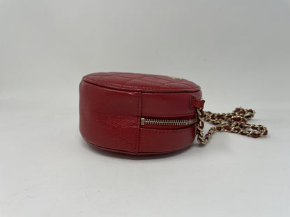 CHANEL CHANEL Shoulder Bag Matelasse Round Coco Mark Gold Hardware Shoulder Bag