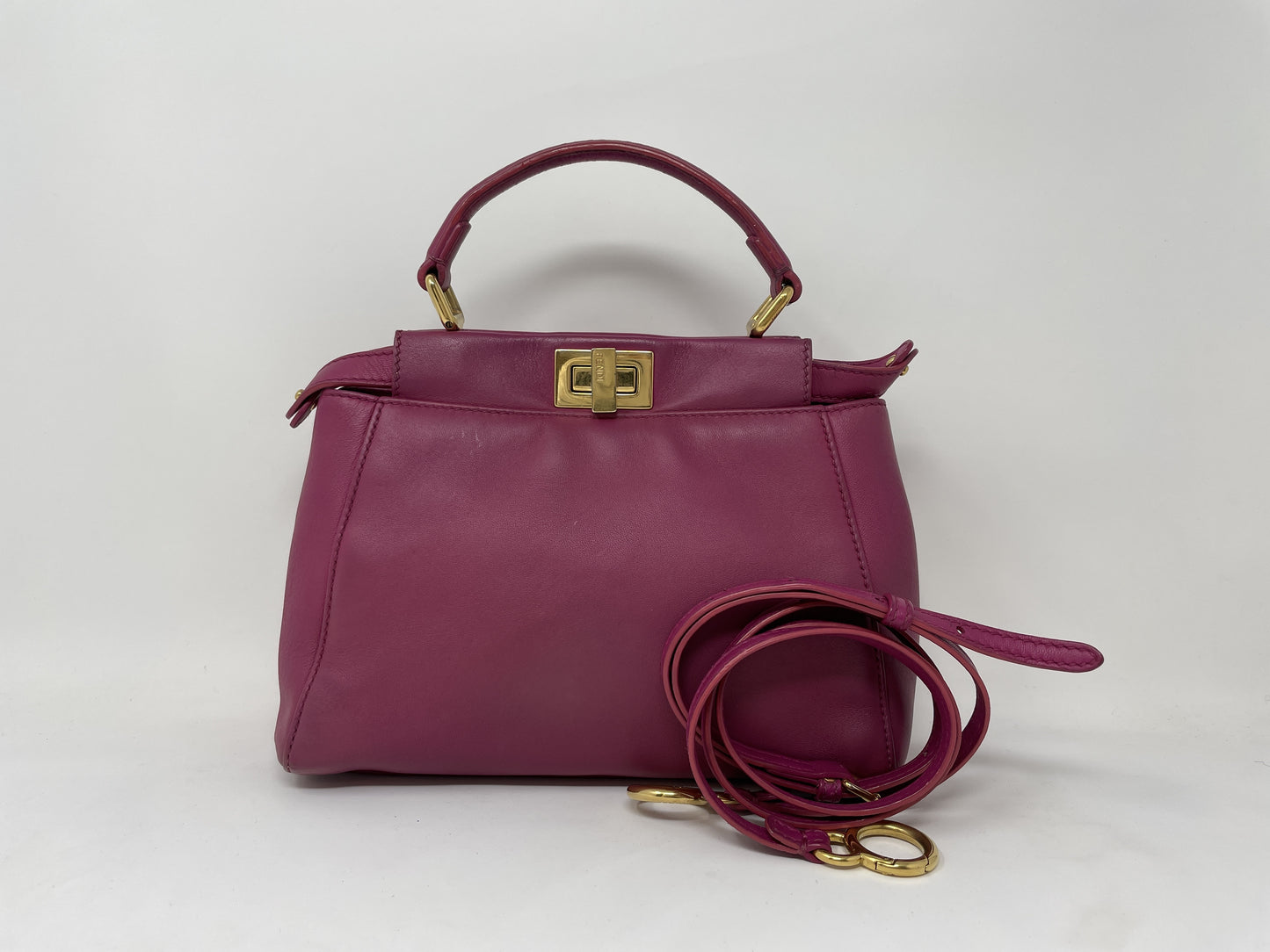 FENDI FENDI Handbag Peekaboo Turnlock 2-way Shoulder Bag Handbag