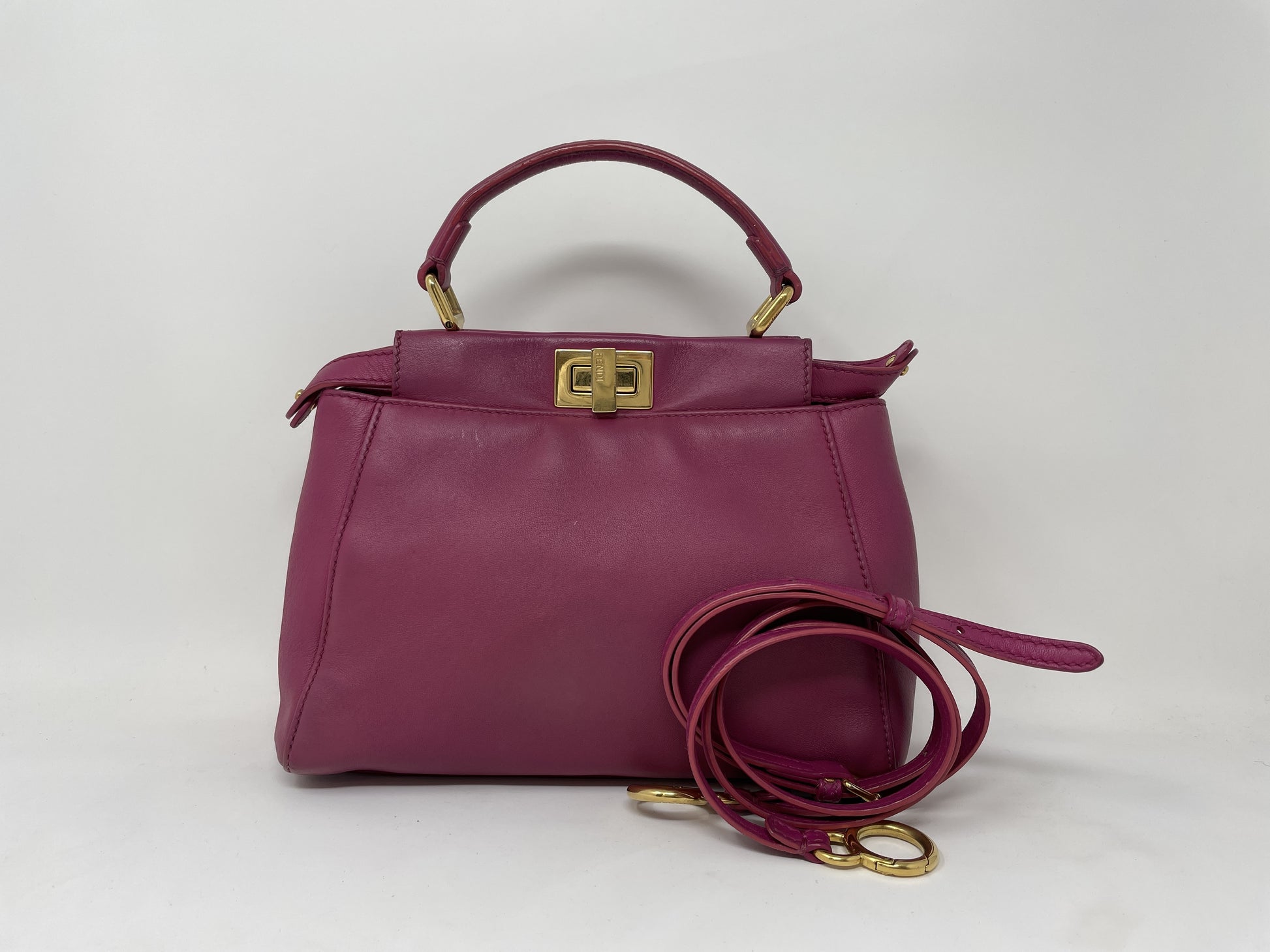 FENDI FENDI Handbag Peekaboo Turnlock 2-way Shoulder Bag Handbag