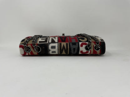 CHANEL CHANEL Wool Multicolor Turnlock Shoulder Bag