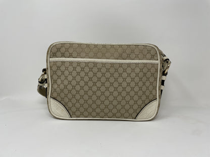 CELINE CELINE Shoulder Bag Macadam Crocodile Embossed Canvas Leather Shoulder Bag