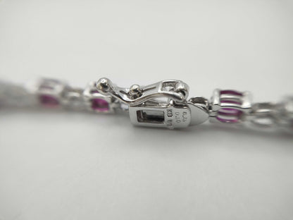 R6.13ct D0.30ct K18WG 8.2g Bracelet Bangle 