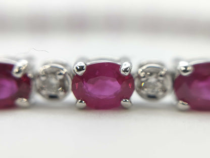 R6.13ct D0.30ct K18WG 8.2g Bracelet Bangle 