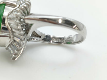 Jade D1.75ct PT900 12.7g Ring 