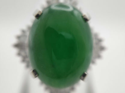 Jade D1.75ct PT900 12.7g Ring 