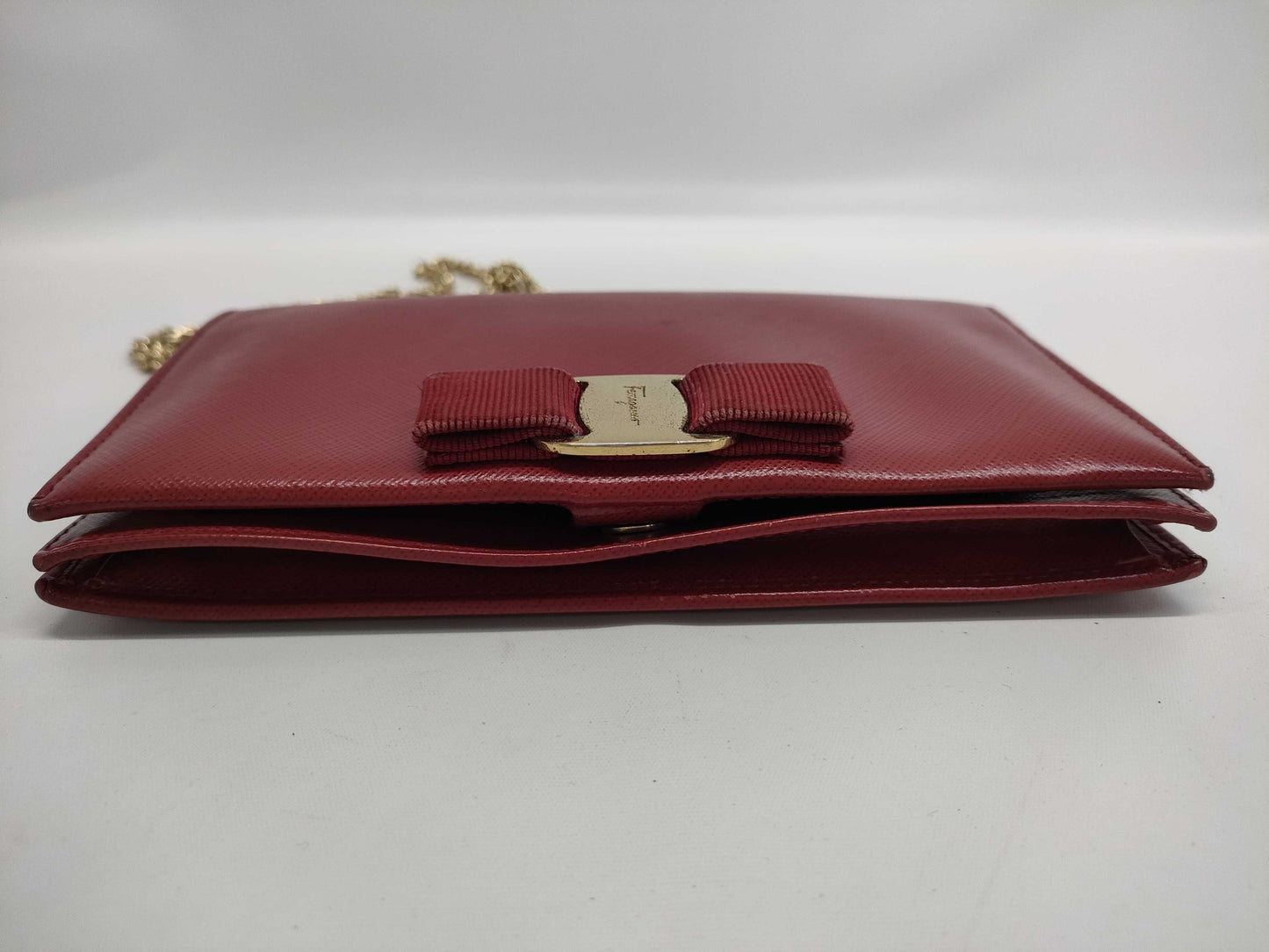 Salvatore Ferragamo Chain Wallet Red Wallet