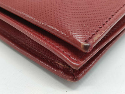 Salvatore Ferragamo Chain Wallet Red Wallet