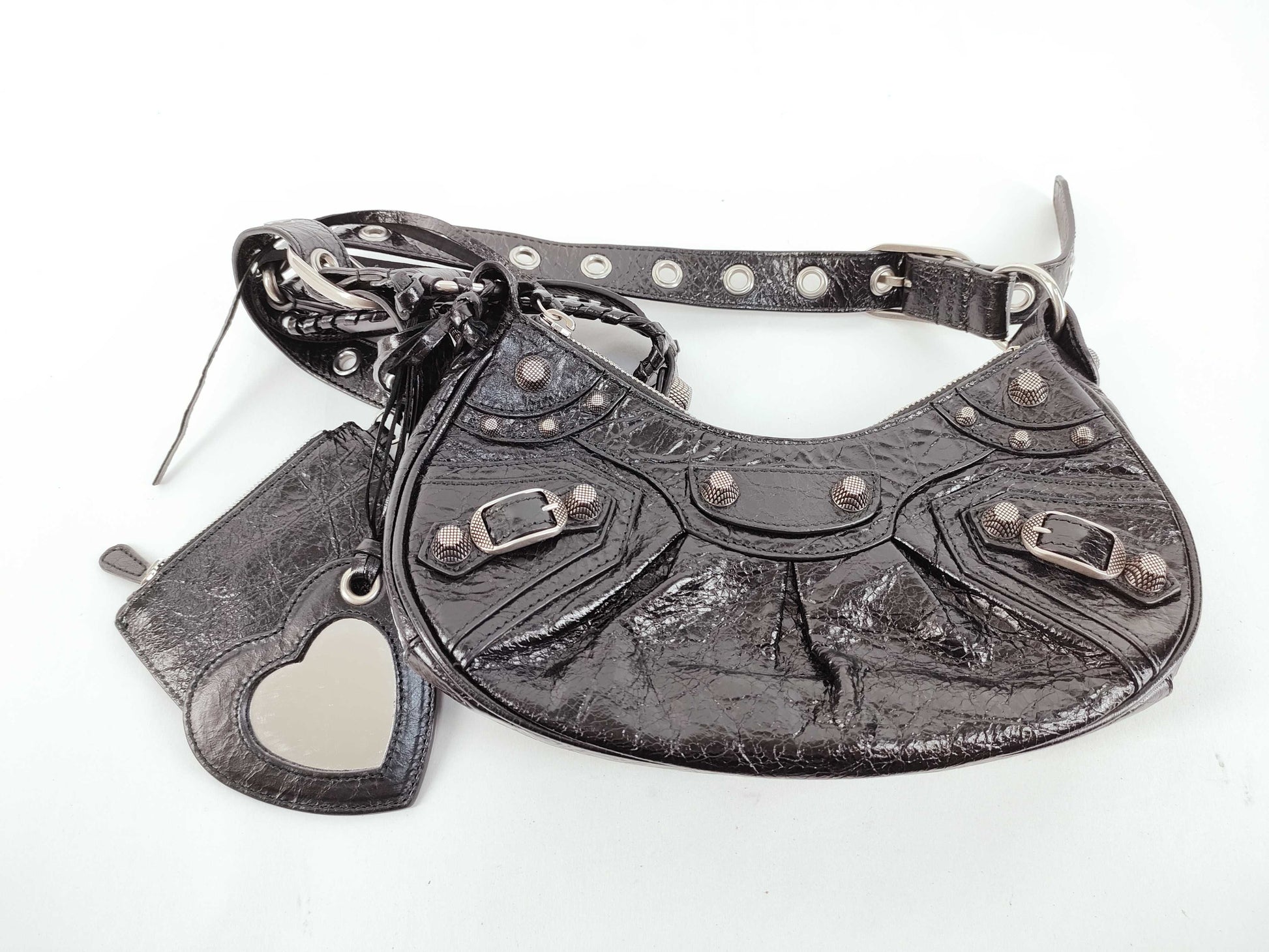 BALENCIAGA BALENCIAGA Luca Goal Shoulder Bag XS Pouch Mirror Shoulder Bag