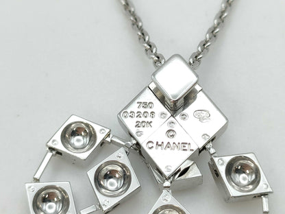 CHANEL Matlasse WG 750 15.8g Necklace