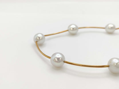 TASAKI Pearl Diameter Approx. 9.9-10.7mm K18 23.7g Necklace 