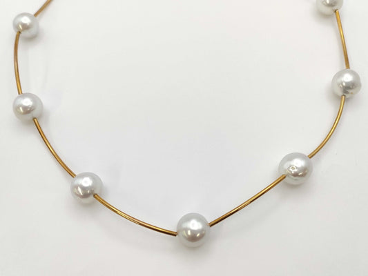 TASAKI Pearl Diameter Approx. 9.9-10.7mm K18 23.7g Necklace 