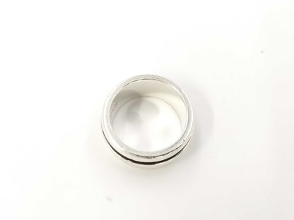 Tiffany&Co. Grooved Double Line 9.6g Ring