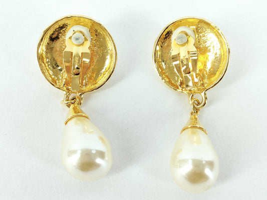 Yves Saint Laurent YSL Pearl Earrings