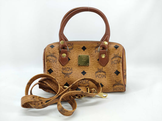 MCM Visetos Handbag 2-Way Handbag