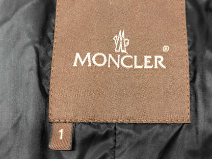 MONCLER Down Nylon Size 1 Black Ruffle Women's Jacket