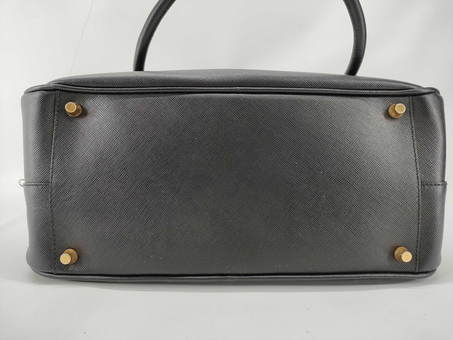 PRADA Prada Saffiano Leather Black Handbag