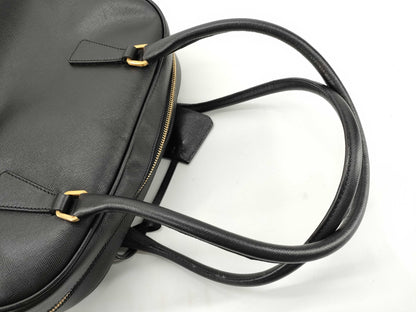 PRADA Prada Saffiano Leather Black Handbag