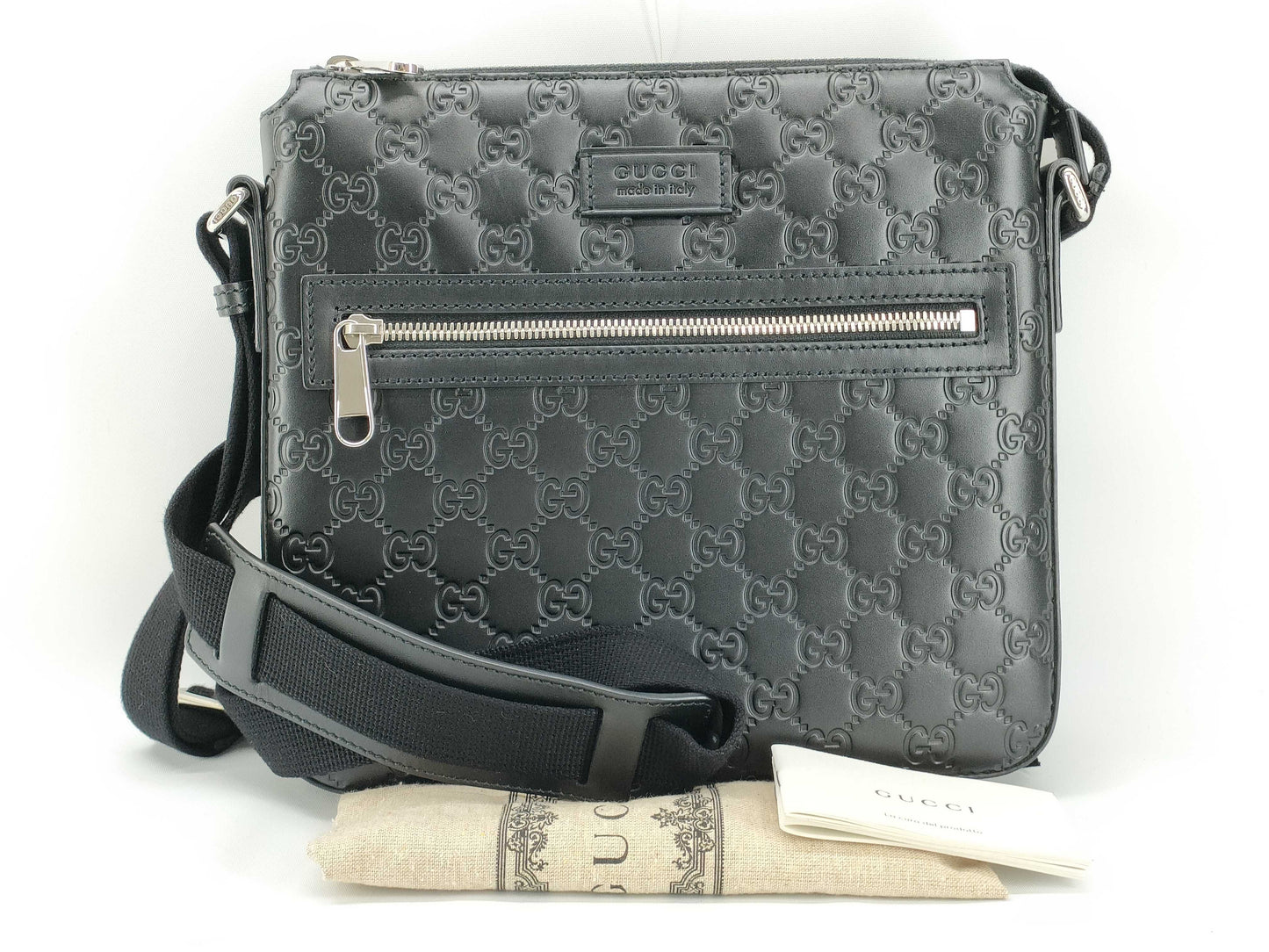GUCCI Guccissima Gucci GGssima embossed shoulder bag shoulder bag