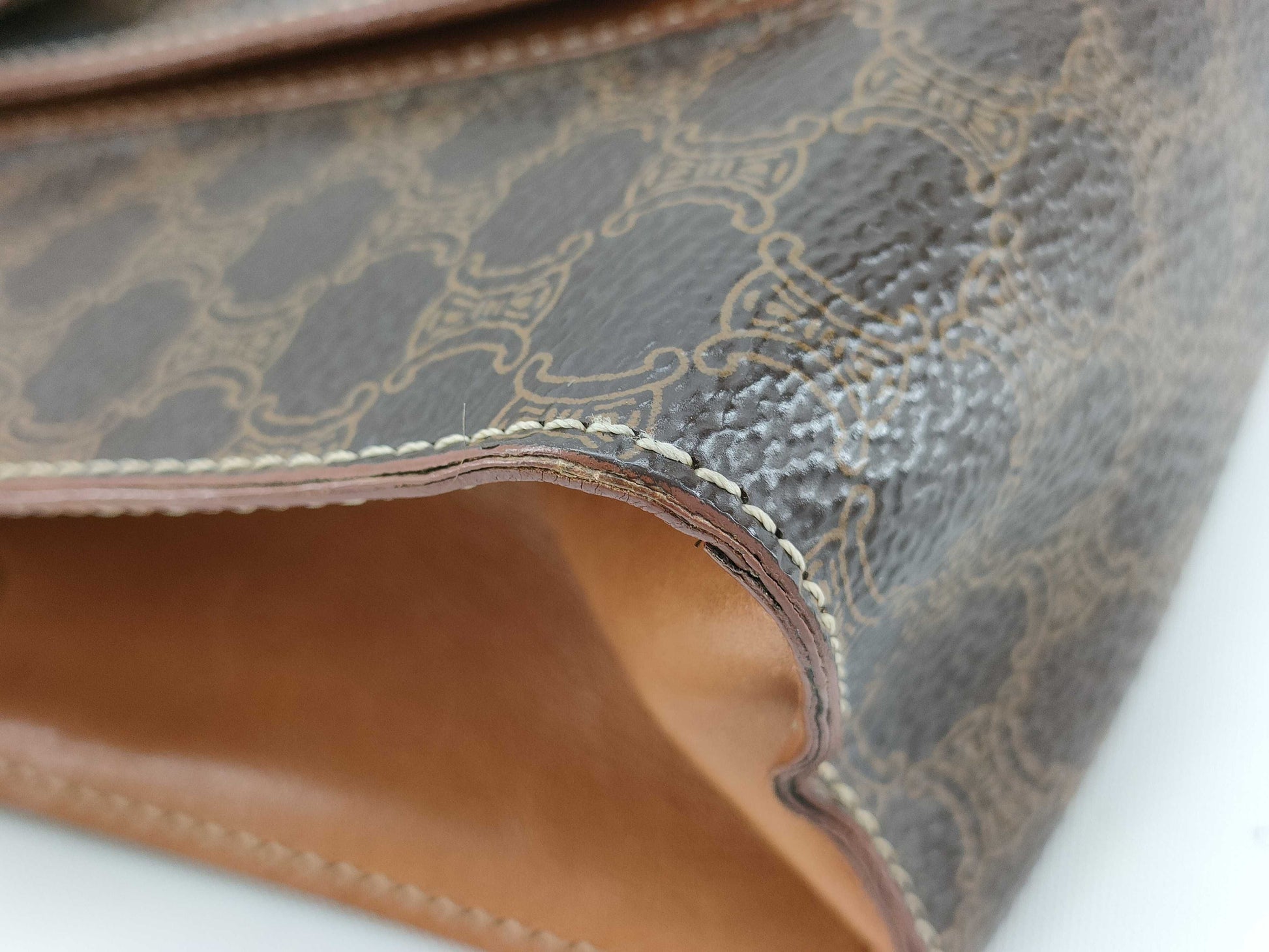 CELINE Front Pocket Shoulder Bag Macadam Shoulder Bag