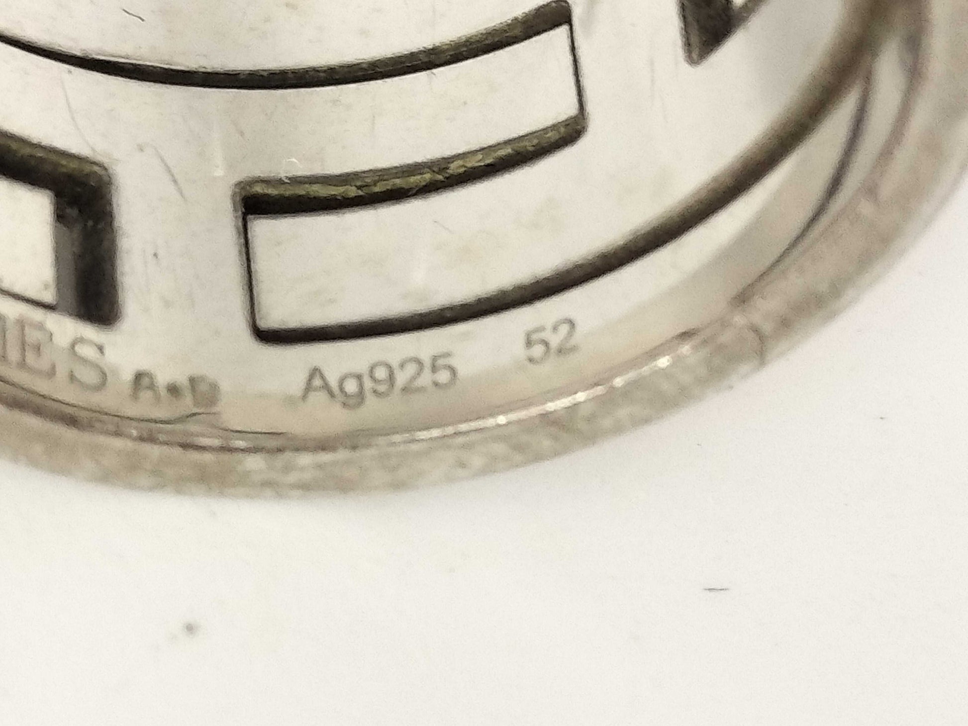 HERMES H Ring, Orange, Size 52, Size 12