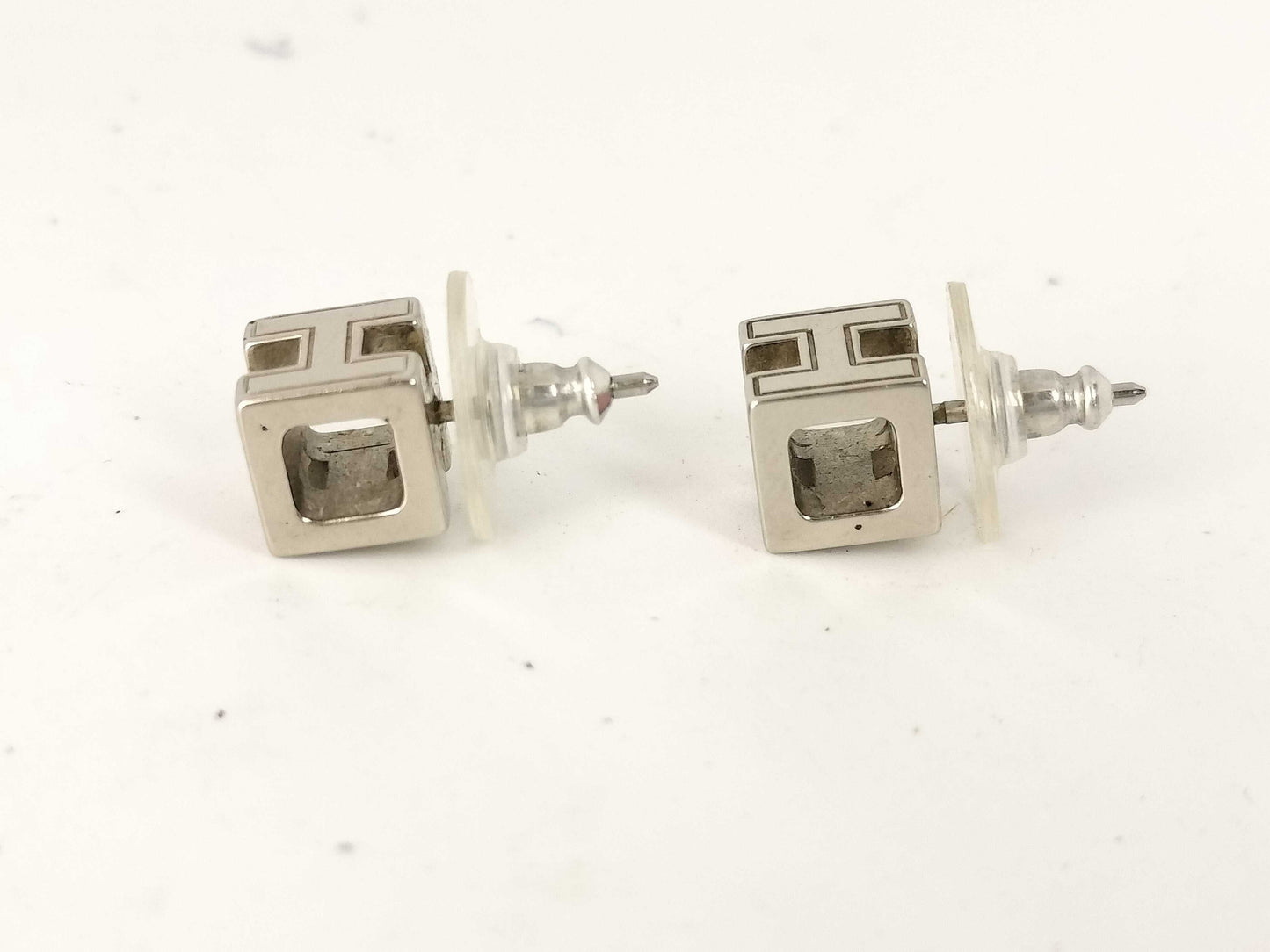 HERMES H Cube Earrings