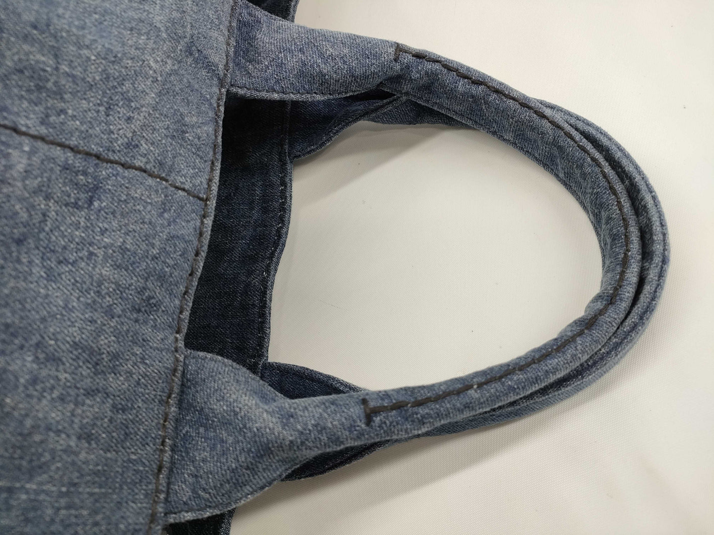 PRADA Prada Canapa Denim Tote Bag