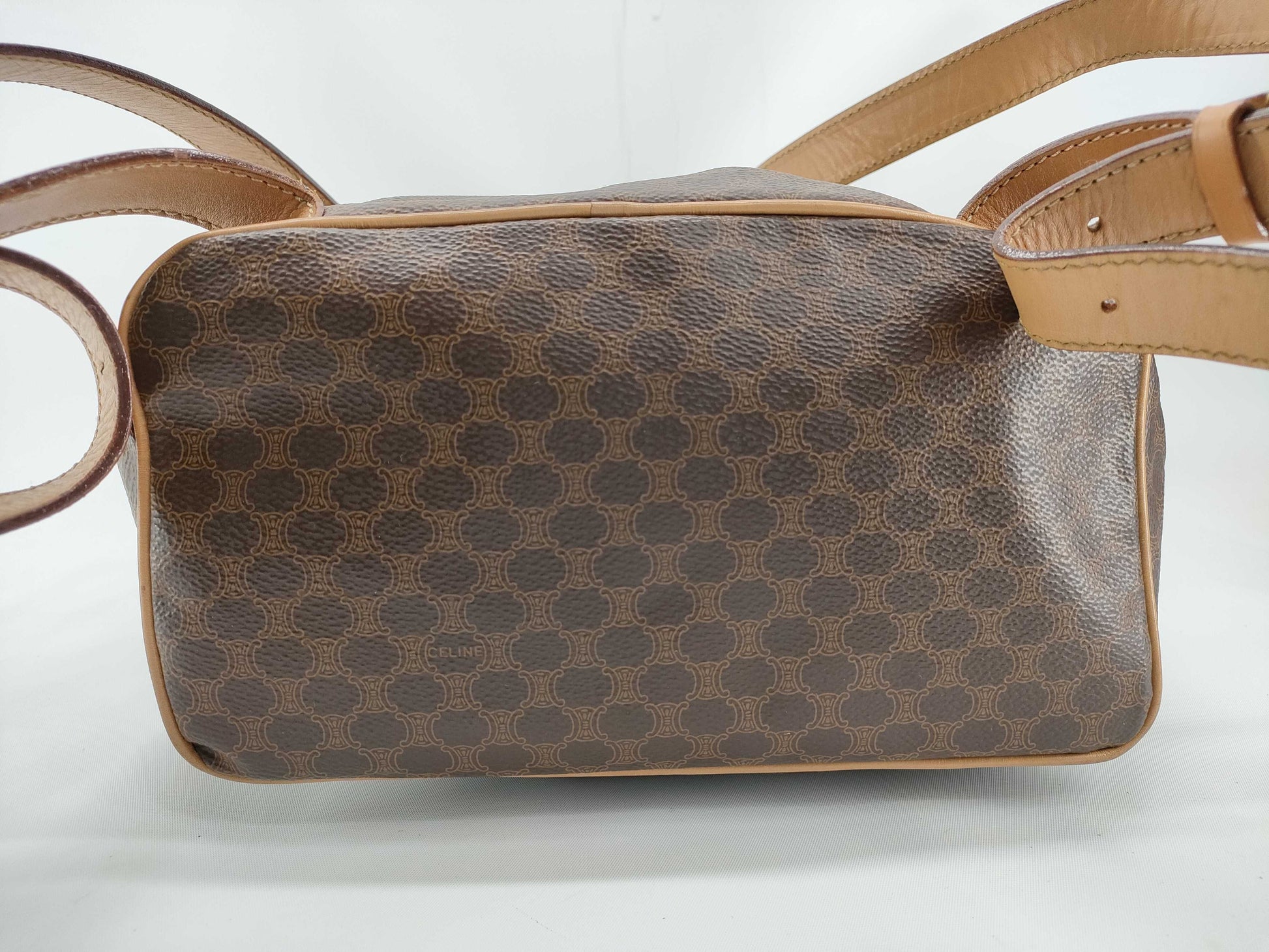 CELINE Macadam Leather Backpack with Gancini Hardware