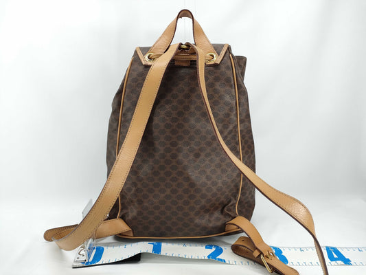 CELINE Macadam Leather Backpack with Gancini Hardware