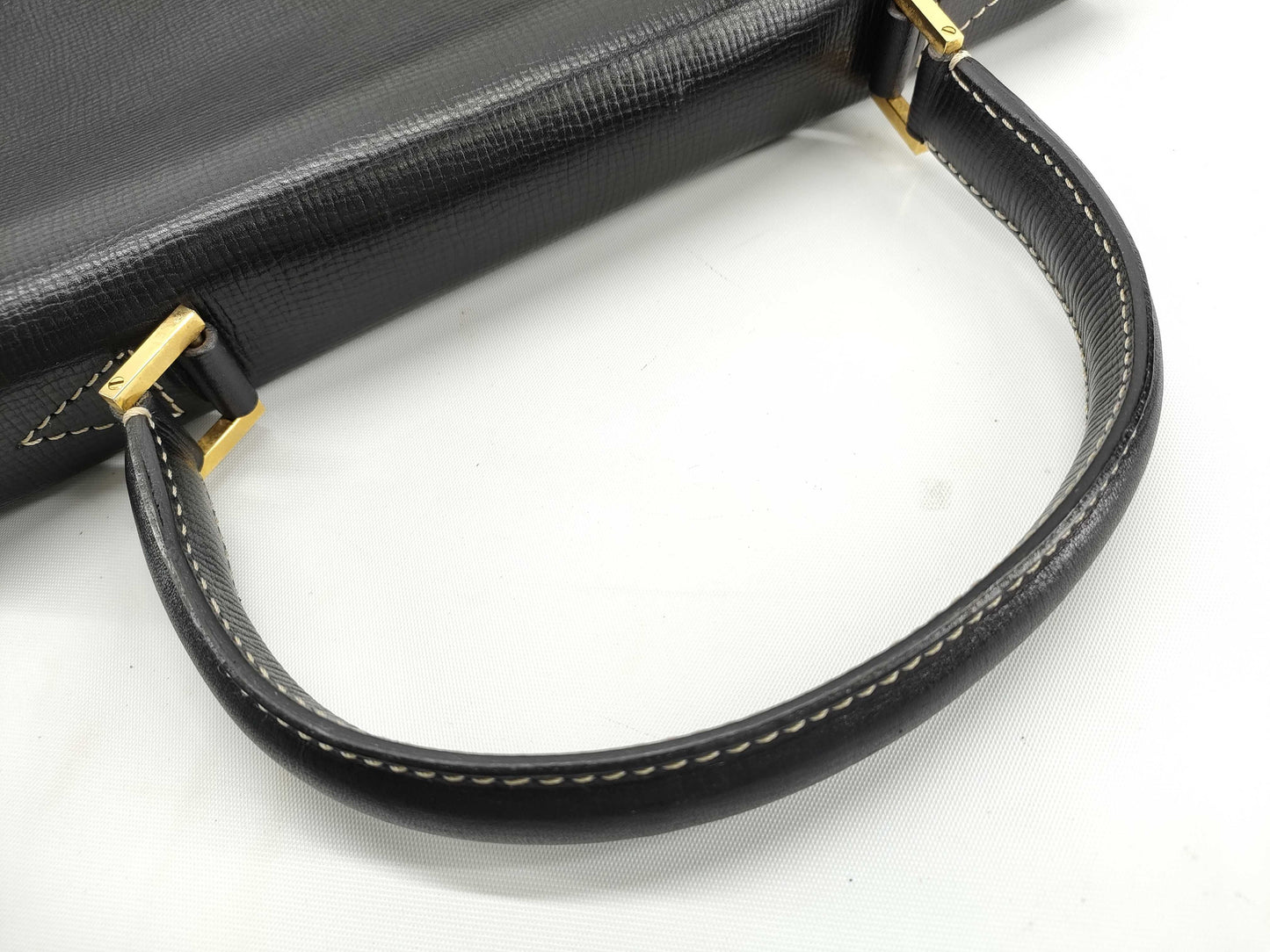 CELINE Celine Handbag Black Turnlock Hand Leather Handbag