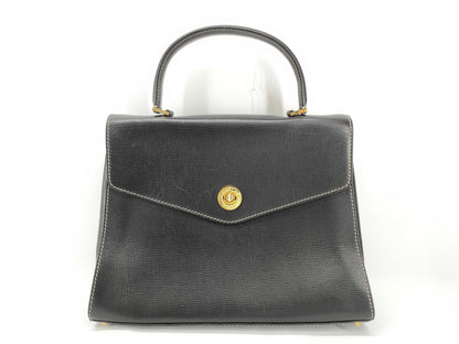 CELINE Celine Handbag Black Turnlock Hand Leather Handbag