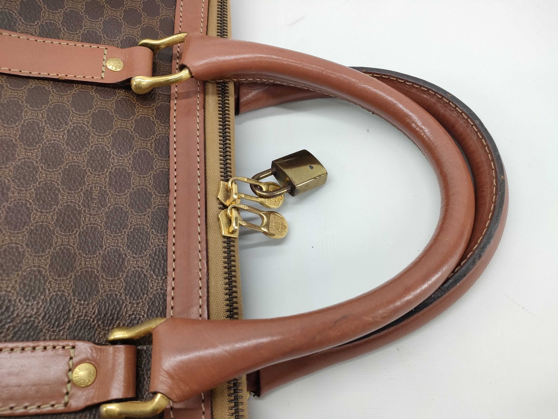 CELINE Macadam Boston Bag