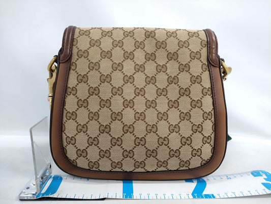 GUCCI GG Supreme Horsebit 1955 Shoulder Bag