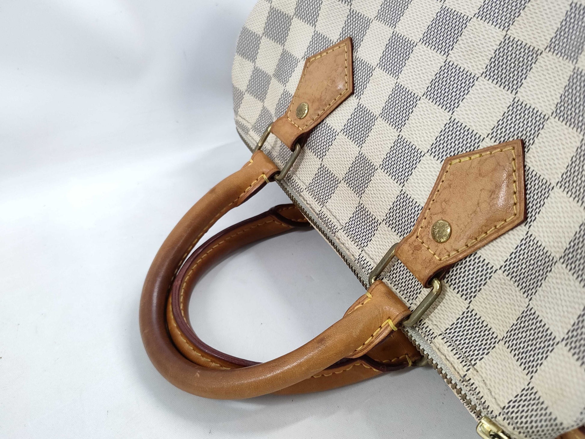 LOUIS VUITTON Damier Azur Speedy 25 Boston Bag MB2184 Handbag