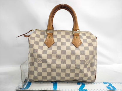 LOUIS VUITTON Damier Azur Speedy 25 Boston Bag MB2184 Handbag