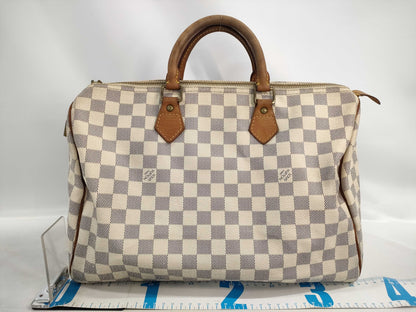 LOUIS VUITTON Damier Azur Speedy 35 DU4009 Boston Bag