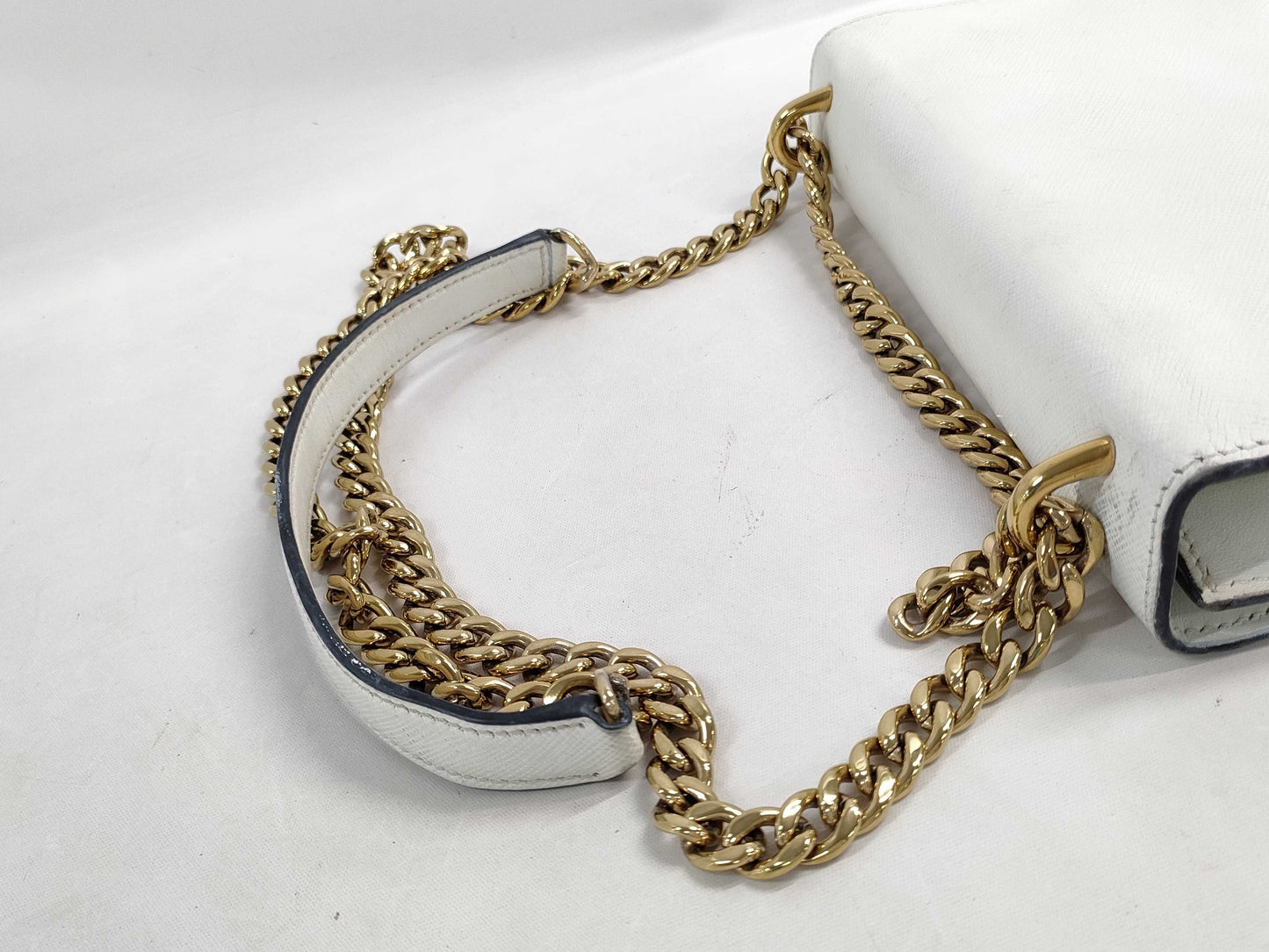 PRADA Prada Leather Chain Shoulder Bag