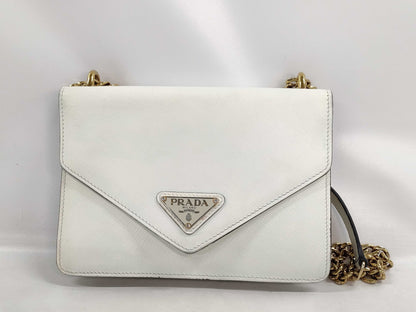 PRADA Prada Leather Chain Shoulder Bag