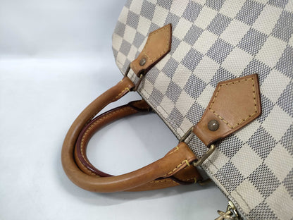 LOUIS VUITTON Azur Speedy Bandouliere 25 2-way Boston Bag DU1103 Boston Bag