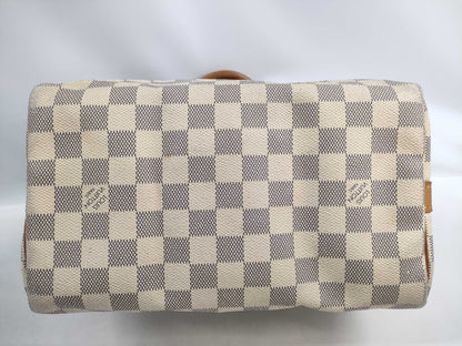 LOUIS VUITTON Azur Speedy Bandouliere 25 2-way Boston Bag DU1103 Boston Bag