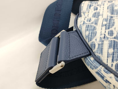 Dior Oblique Denim Saddle Shoulder Bag