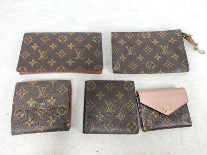 LOUIS VUITTON Monogram Wallet and Pouch 5-Piece Set