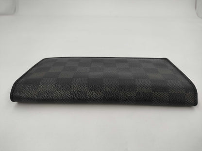 LOUIS VUITTON Vuitton Damier Graffit N62665 Porte-Feuille Brazza Wallet Wallet